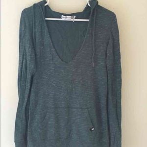 Long Sleeve V Neck Hoodie