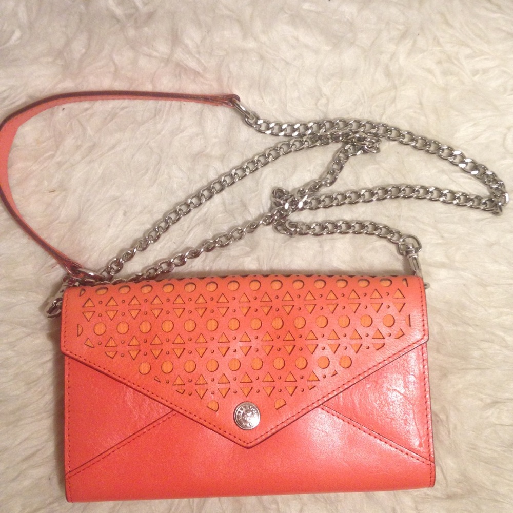 NWOT Rebecca Minkoff Perforated Wallet on a Chain