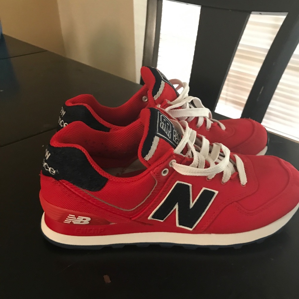 New balance red and blue