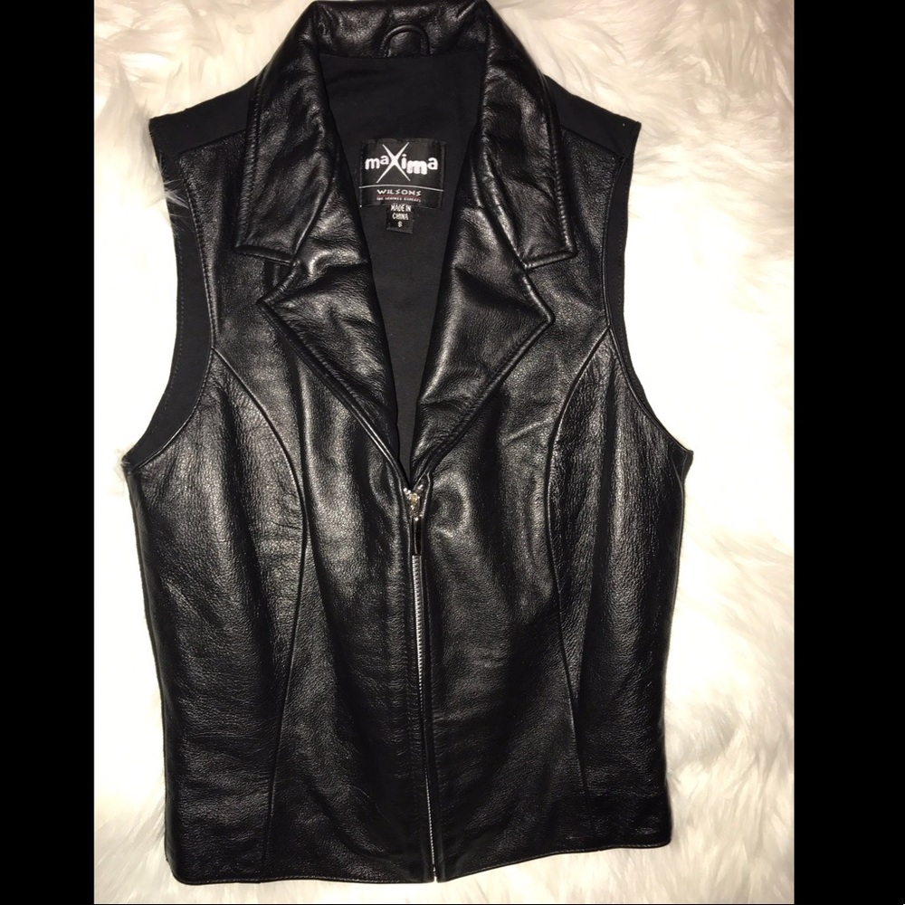 Vintage Leather vest! SZ Small