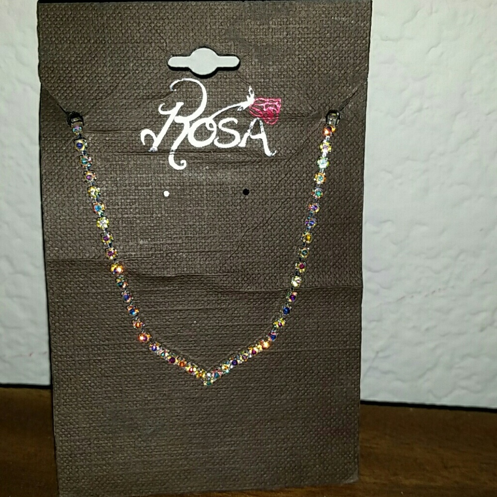 ROSA CRYSTALS iridescent choker necklace NORDSTROM