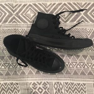 All Black Converse