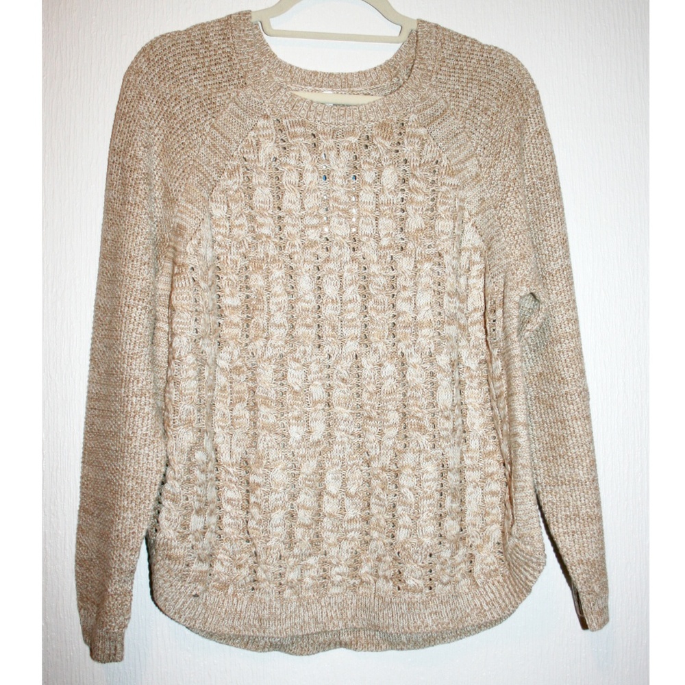 XL Intricate Cable Knit Crew Neck Sweater NWT - Picture 3 of 8