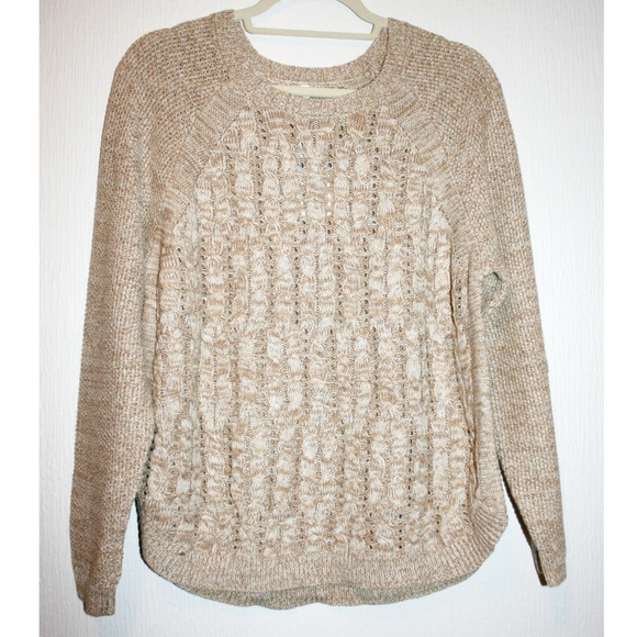 XL Intricate Cable Knit Crew Neck Sweater NWT - Picture 3 of 8