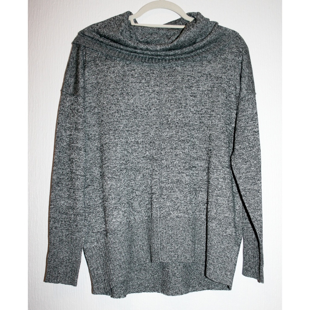 Marled Rib Trim Cowl Neck Sweater NWT - Picture 4 of 8