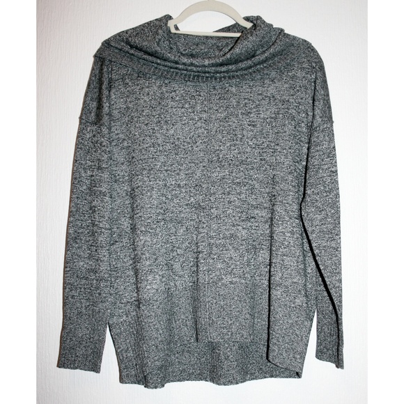 Marled Rib Trim Cowl Neck Sweater NWT - Picture 4 of 8