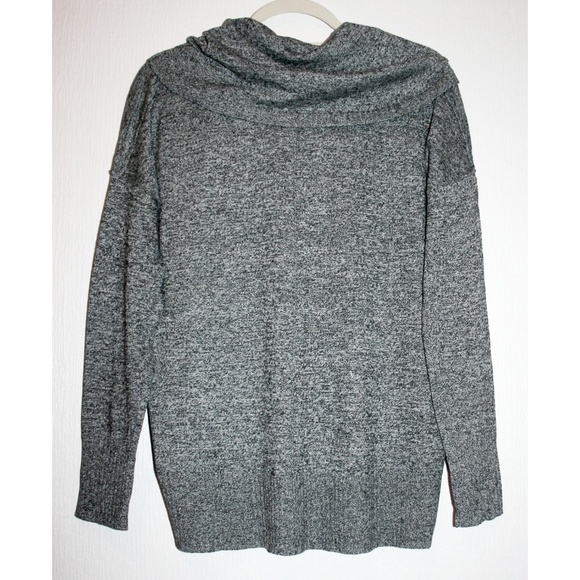 Marled Rib Trim Cowl Neck Sweater NWT - Picture 6 of 8