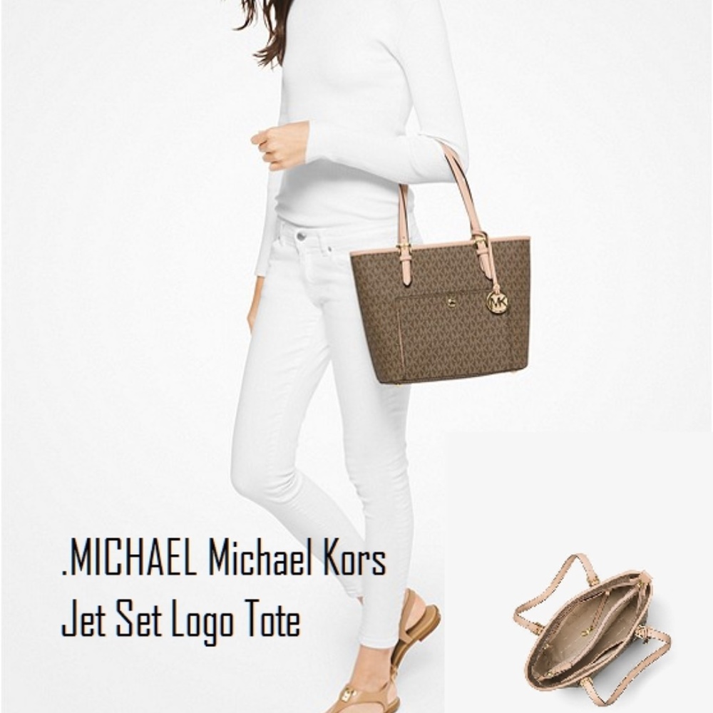 MICHAEL  Kors Jet Set Logo Tote
