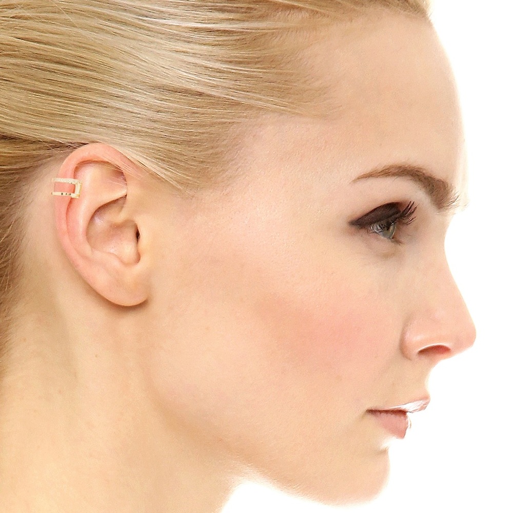 Zoe Chicco Pave Diamond 14k Gold Ear Cuff