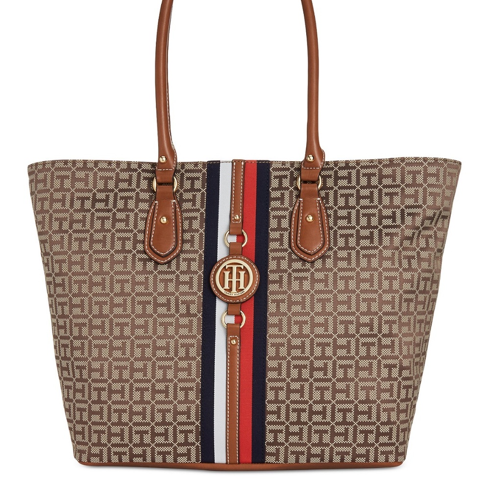 Tommy Hilfiger-Jaden Monogram EXTRA large Tote Bag