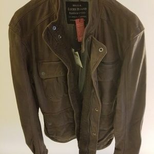 Brown Leather Motorcycle Jacket BRAND NEW WITH TAG