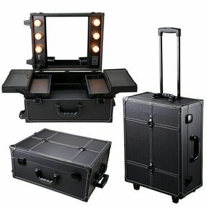 Portable Rolling Light up Cosmetic Station