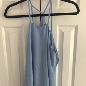 Sky Blue Halter Blouse