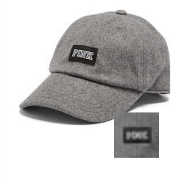 PINK Victoria's Secret Accessories - NEW VS PINK WOOL BASEBALL HAT