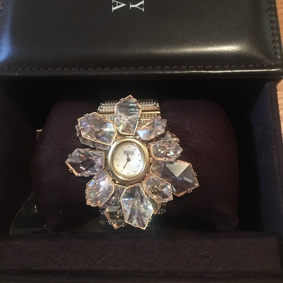Badgley Mischka crystal statement watch main image 8
