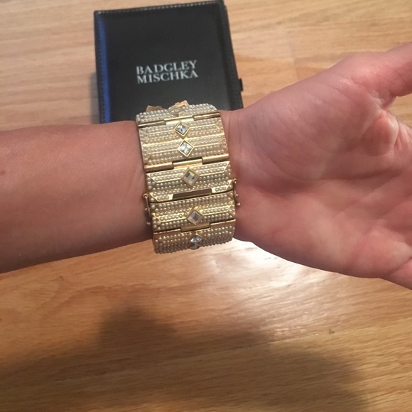 Badgley Mischka crystal statement watch main image 2