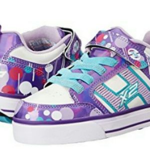 Heelys Bolt Plux X2 Purple/White Sneakers Sz 2