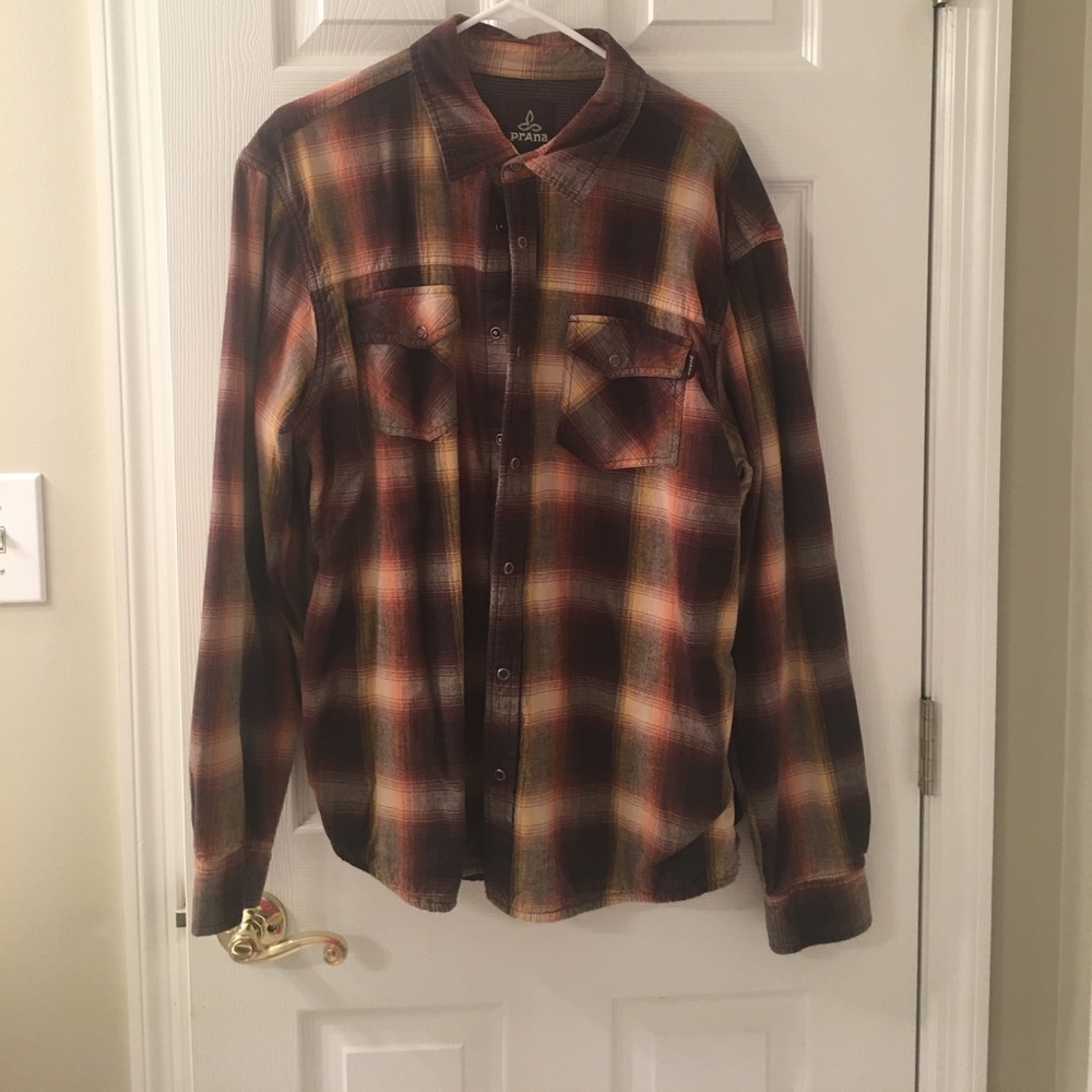 Prana fleece lined flannel