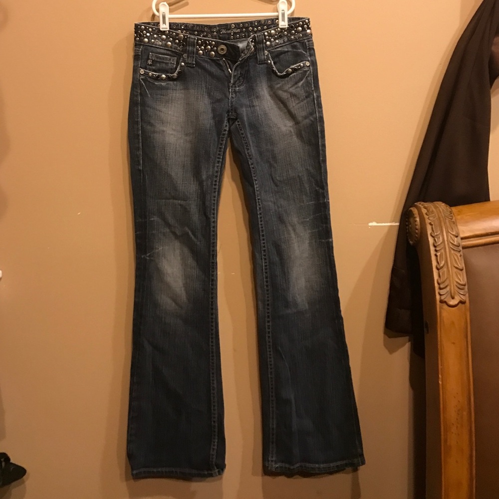 Miss me embellished dark washed jeans