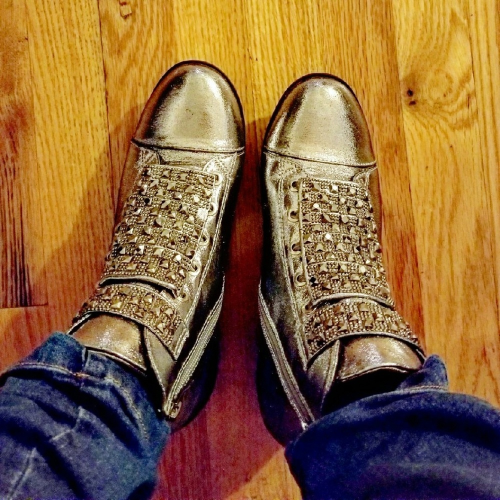 Embellished sneaker