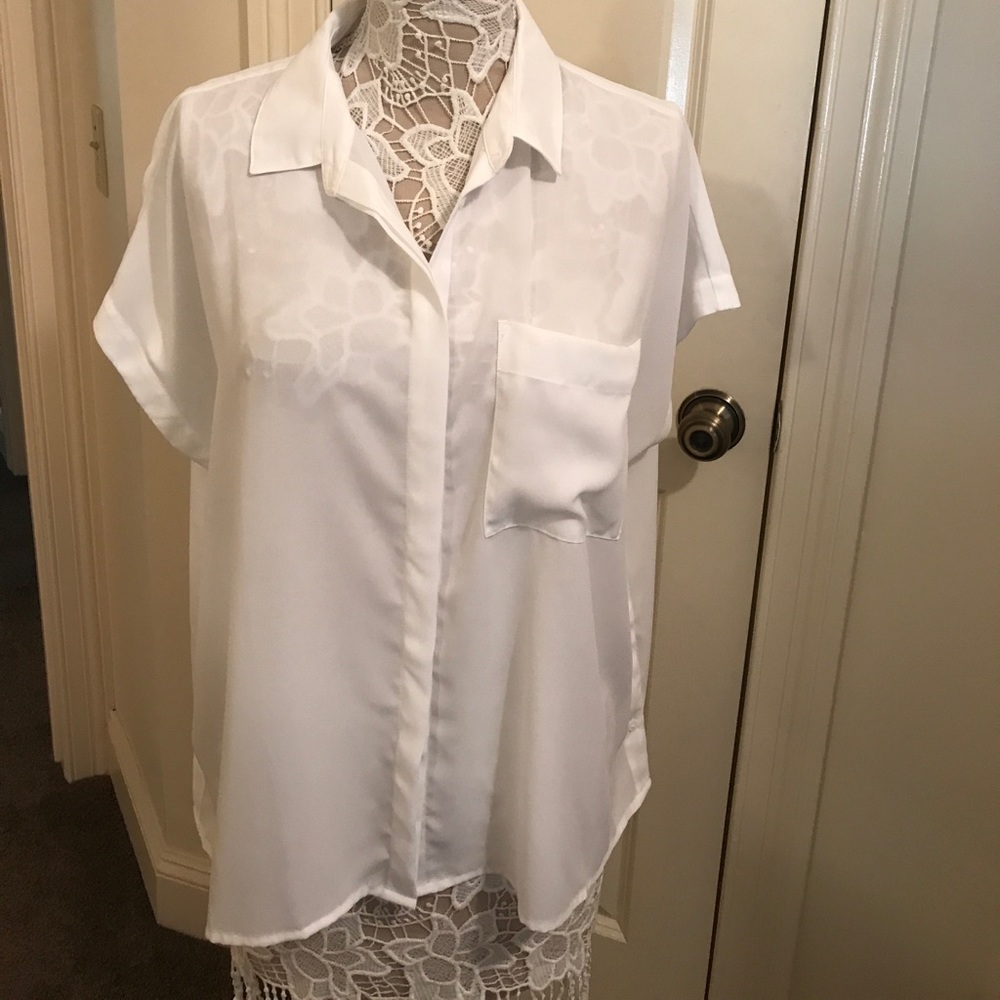 Flowy button down