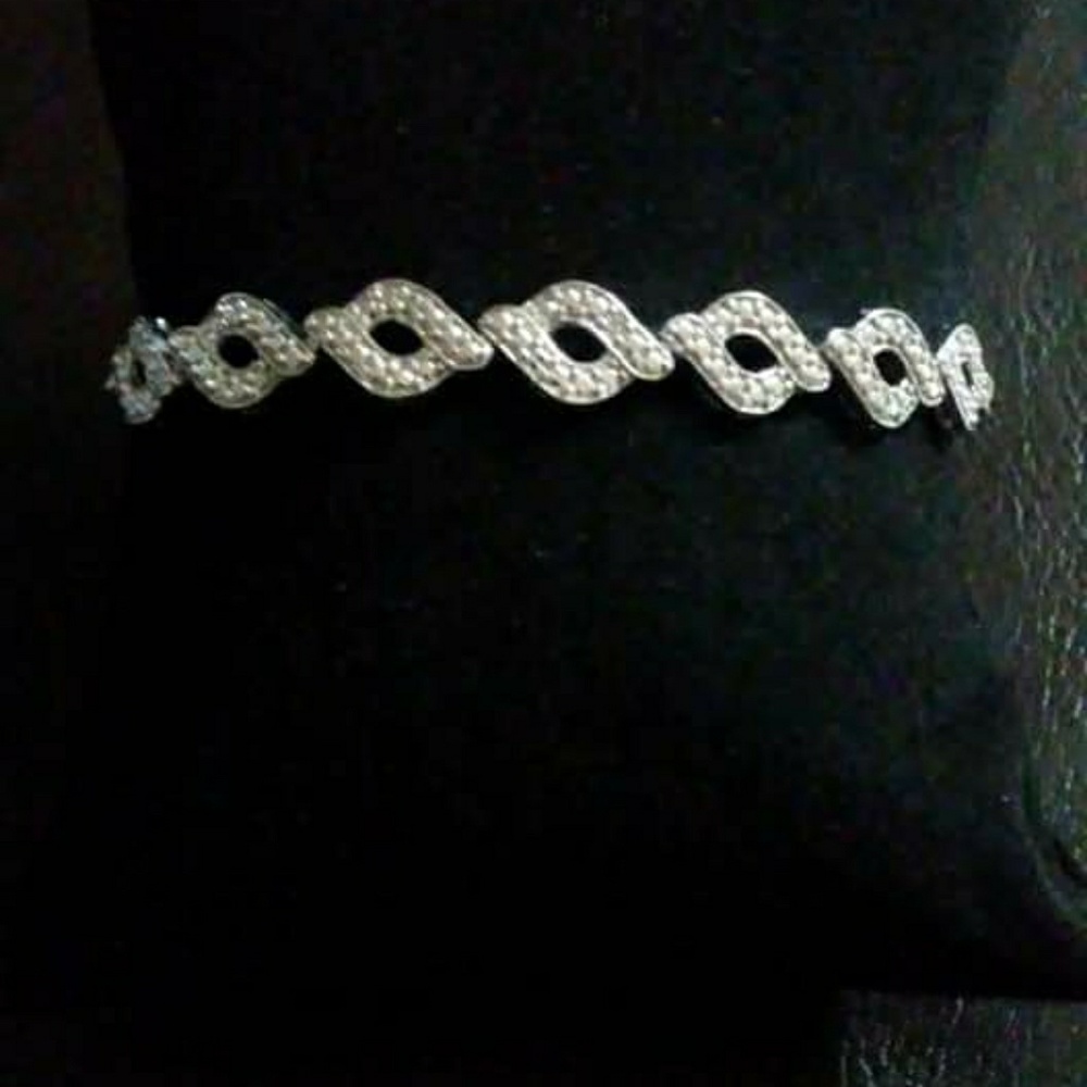 Solid Sterling Silver & Diamond Accents - image 2