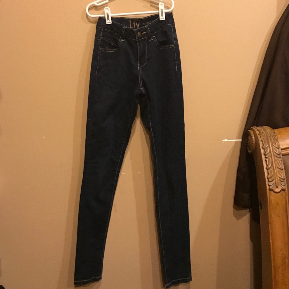 Delias high waste stretch jeggins