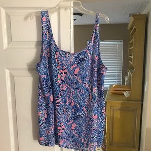 Lilly Pulitzer Kinsey Tank Tic Tac Tile XL