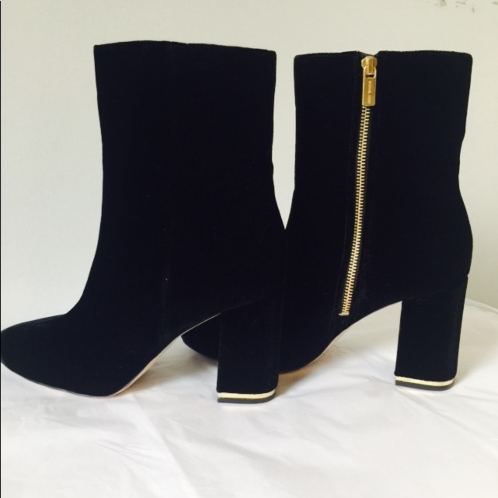 New Michael Kors Suede velvet Ankle Boots - Picture 7 of 8