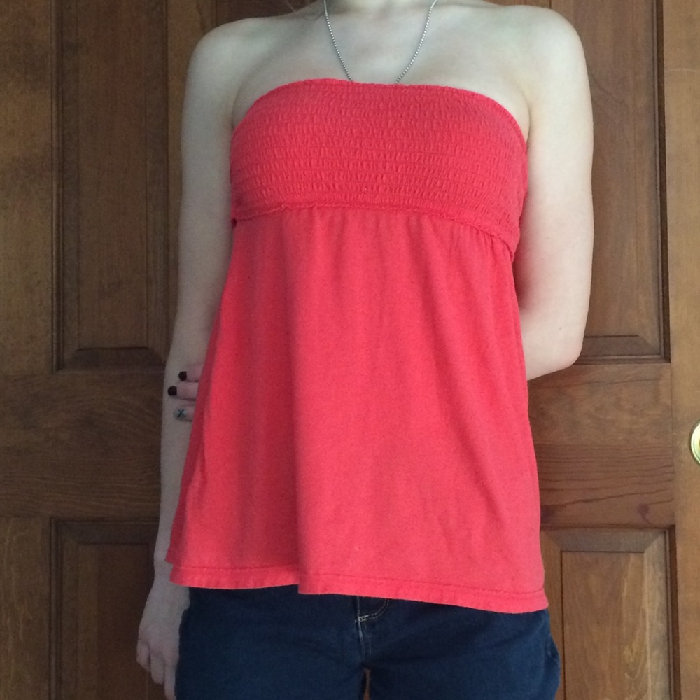 Holister Pink Tube-Top with a Back Bow