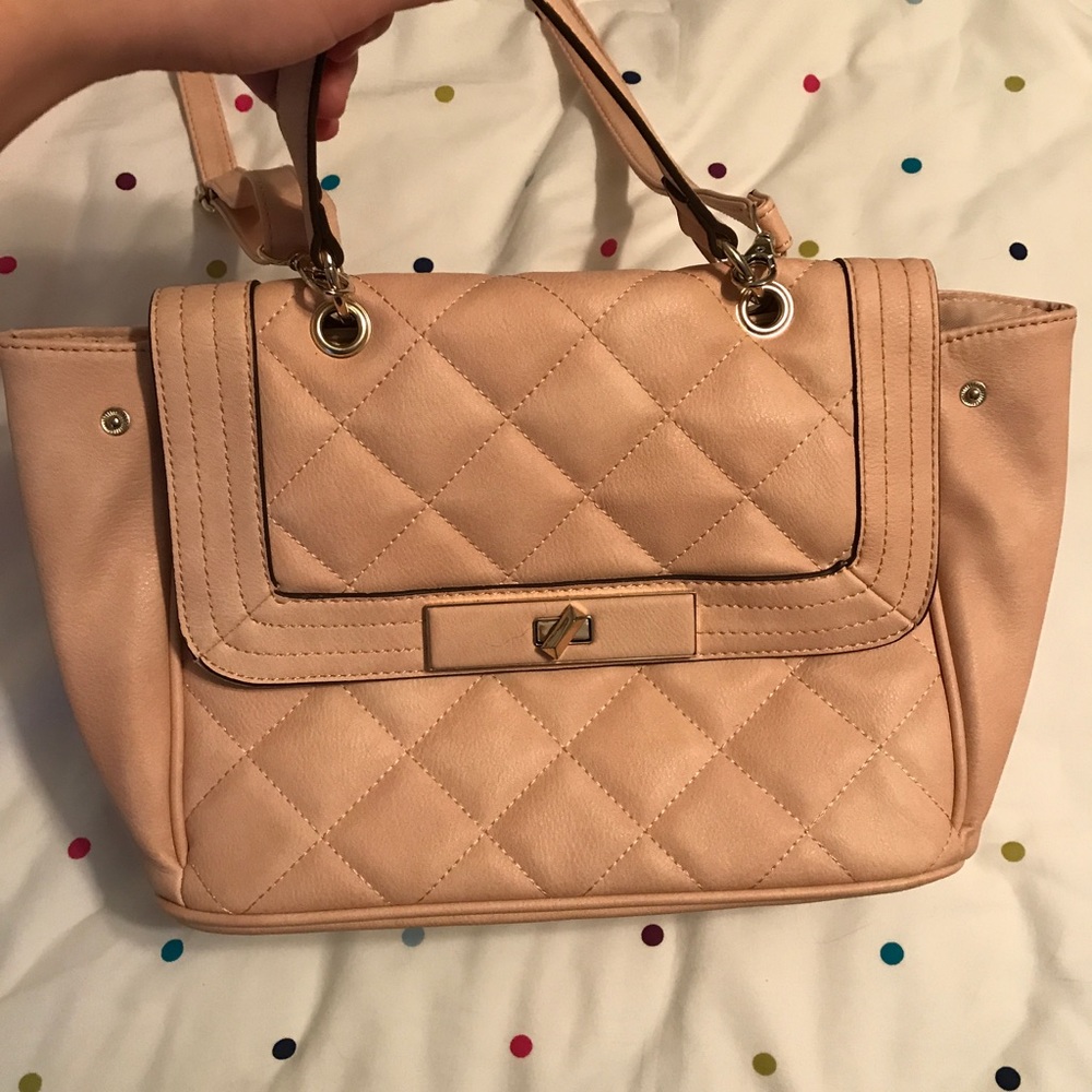 Blush pink target satchel purse