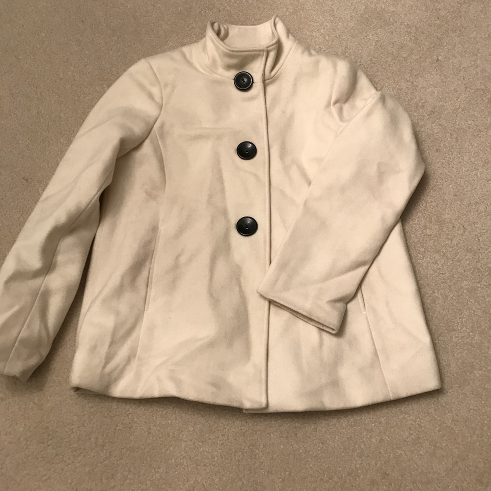 Merona off white wool pea coat