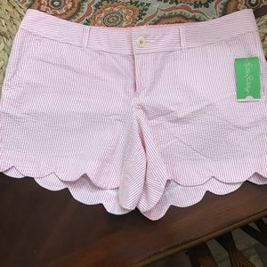 Lilly Pulitzer Seersucker Buttercup Shorts 14