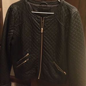 Faux leather jacket
