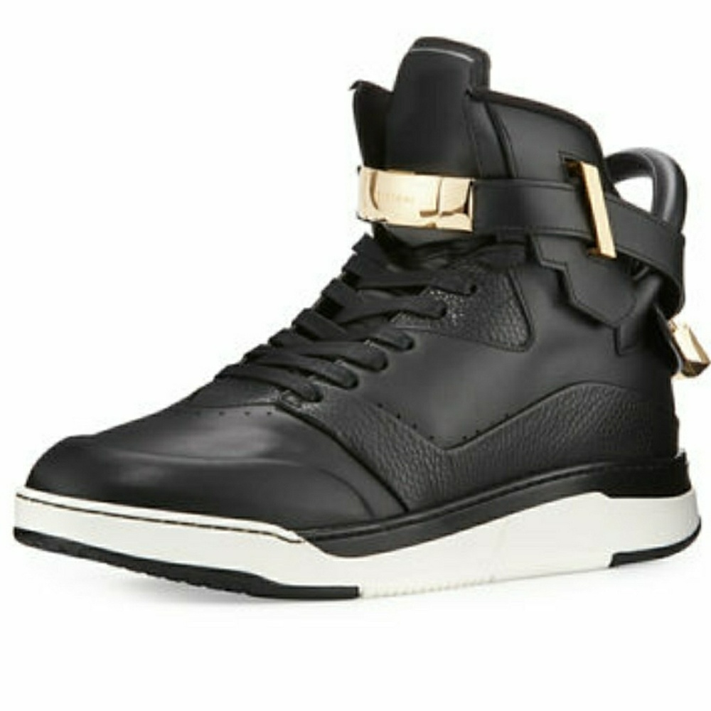 Buscemi's leather men high top sneakers