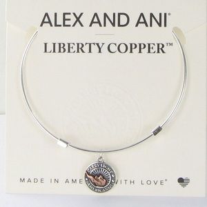 Liberty Copper CARRY LIGHT Silver Bangle New card
