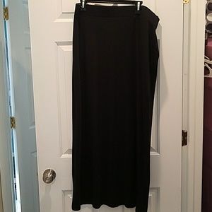 Black maxi skirt
