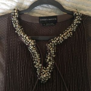 Hemant & Nandita Tops - Hemant & Nandita jeweled tunic Hemant & Nandita Tops - Hemant & Nandita jeweled tunic