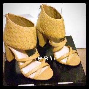 Woven Block Heels