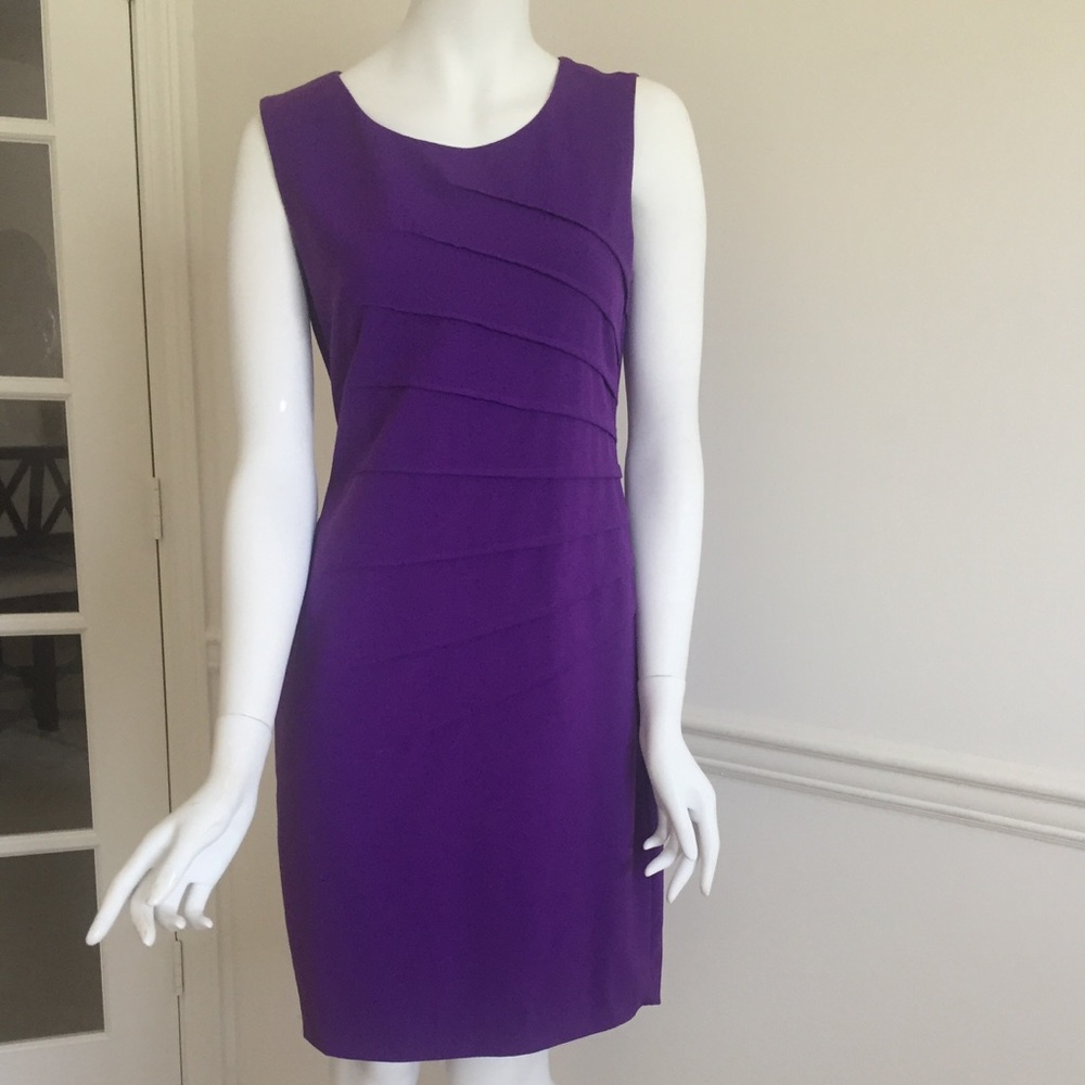 SALE! Calvin Klein Plum Sleeveless Dress