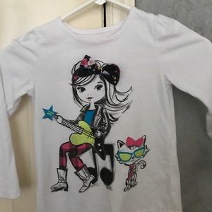 White long sleeve top