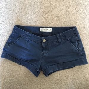 Hollister Navy Blue Denim Shorts