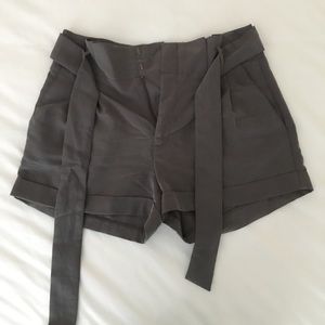 Grey high waisted shorts