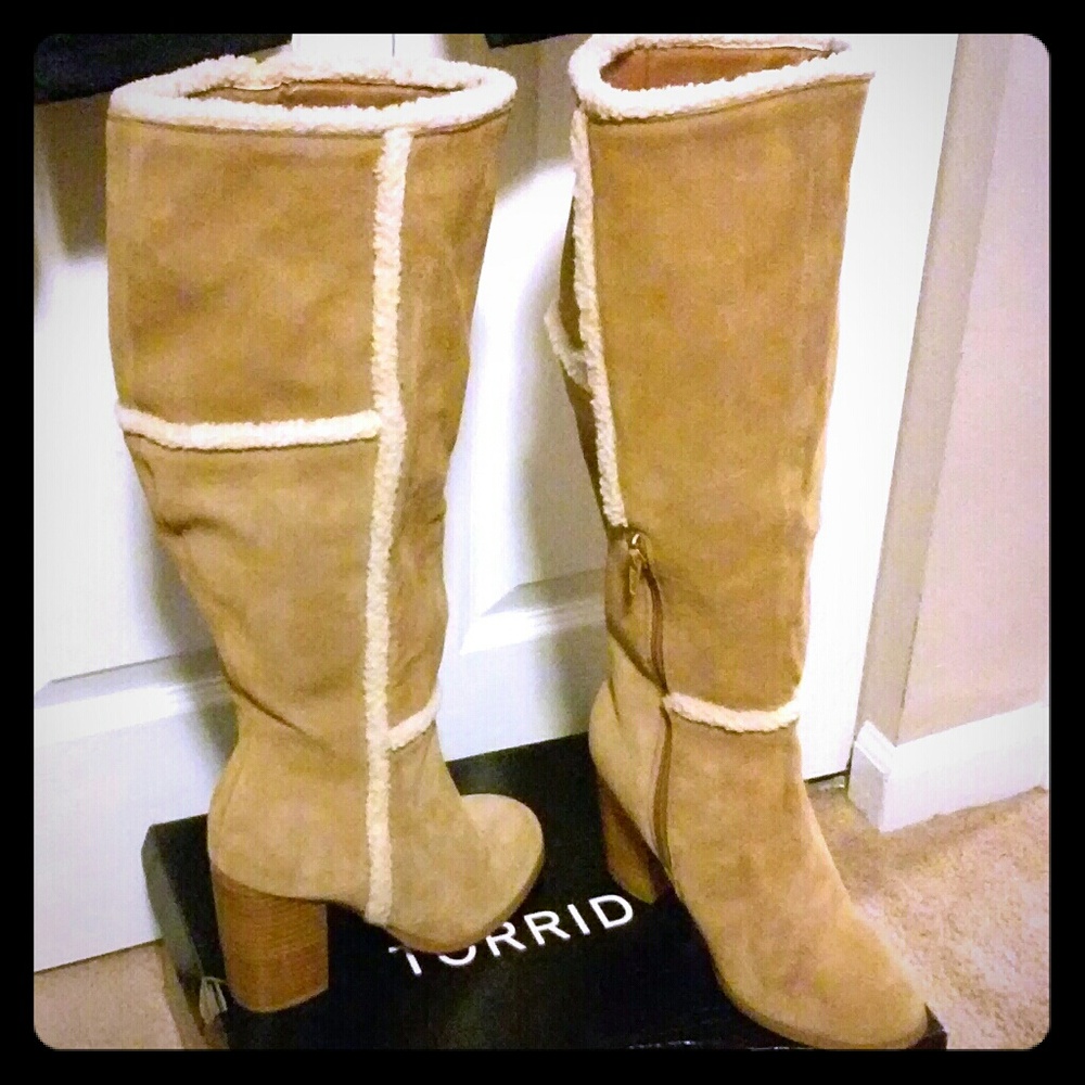 Torrid Tan Heel Boots
