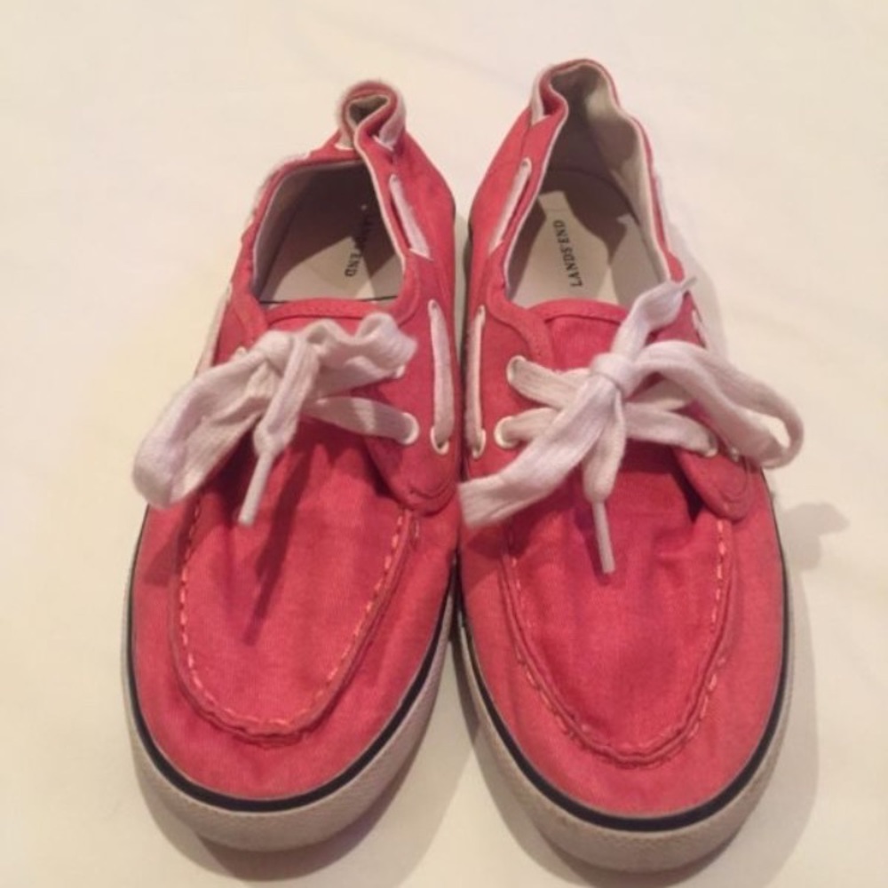 Pink Landsend Women's Size 8 Boat Shoes