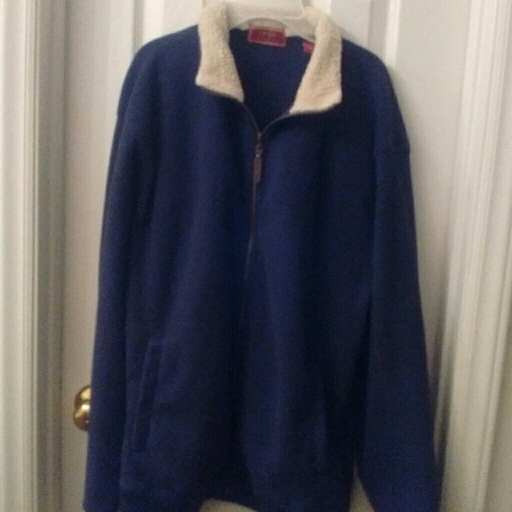 Izod Fleece jacket zip up sz L