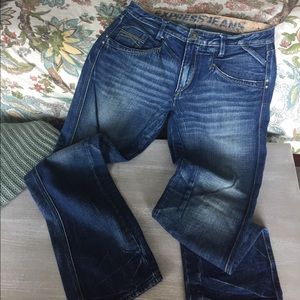 Men's Express slim, straight leg jeans