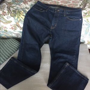 Men's Adam Levine dark denim, boot cut jeans