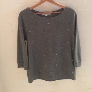 Ann Taylor loft embellished sweater