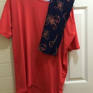 Lularoe Irma (xxs) and one size leggings
